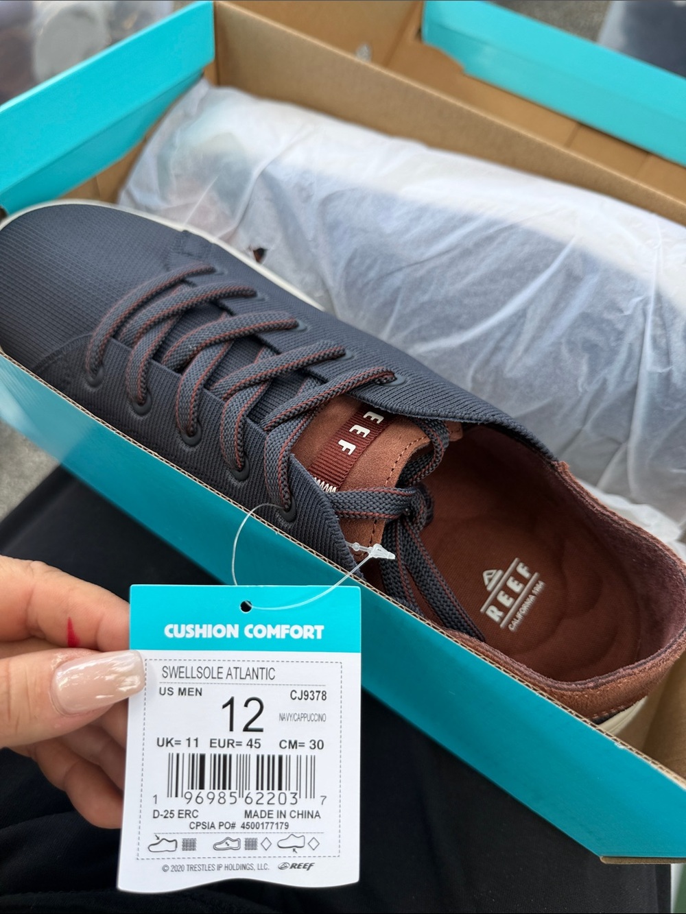 Reef Swellsole Atlantic Men’s Sneakers in Black and Brown